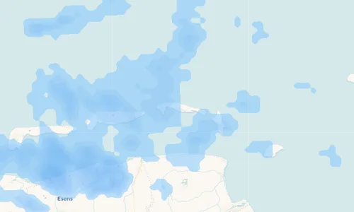 Regenradar-Vorschau: aktuelle Niederschläge in Wangerooge und Umgebung