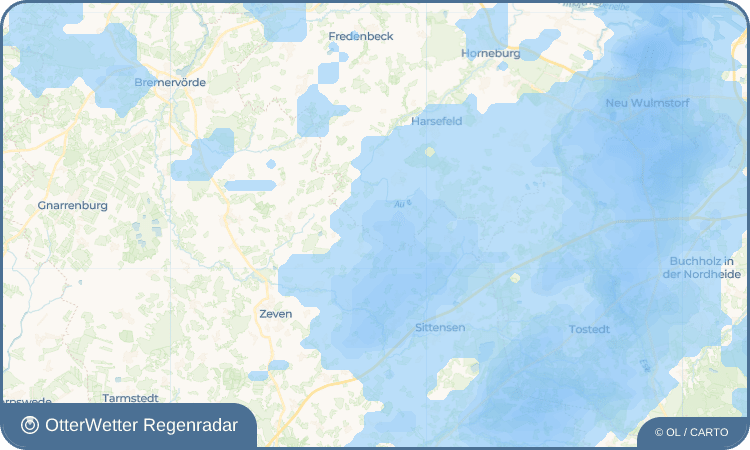 OtterWetter Regenradar-Widget Wangersen