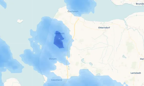 Regenradar Vorschaubild - Aktuelle Niederschläge in Wanhöden und Umgebung