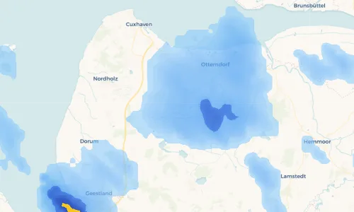 Regenradar Vorschaubild - Aktuelle Niederschläge in Wanna und Umgebung