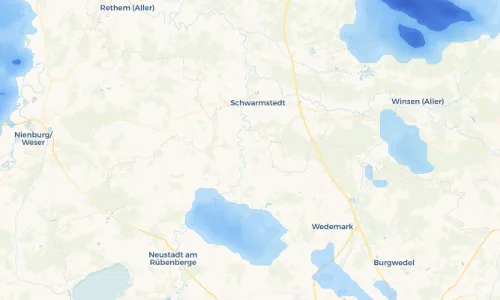 Regenradar Vorschaubild - Aktuelle Niederschläge in Warmeloh und Umgebung