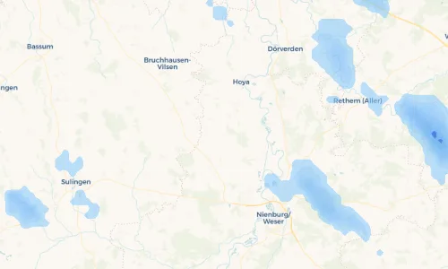 Regenradar Vorschaubild - Aktuelle Niederschläge in Warpe und Umgebung