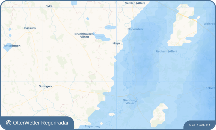 OtterWetter Regenradar-Widget Warpe