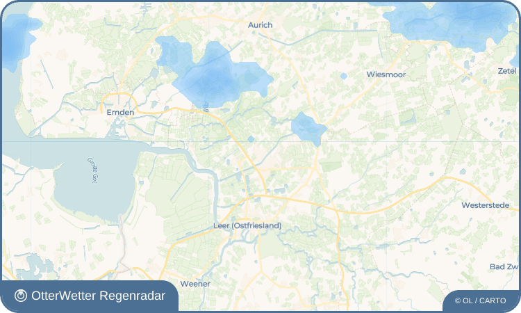 Widget-Vorschau für Warsingsfehn Wetter-Widget-Vorschau mit Vorhersagedaten für Warsingsfehn
