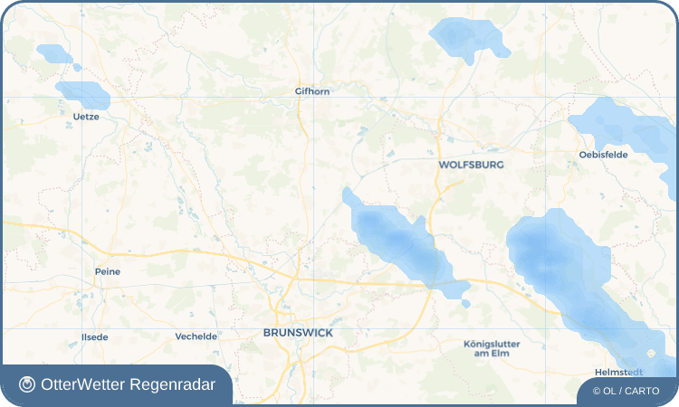 OtterWetter Regenradar-Widget Wedesbüttel