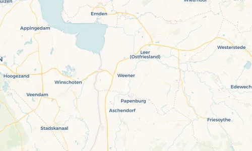 Regenradar Vorschaubild - Aktuelle Niederschläge in Weener und Umgebung