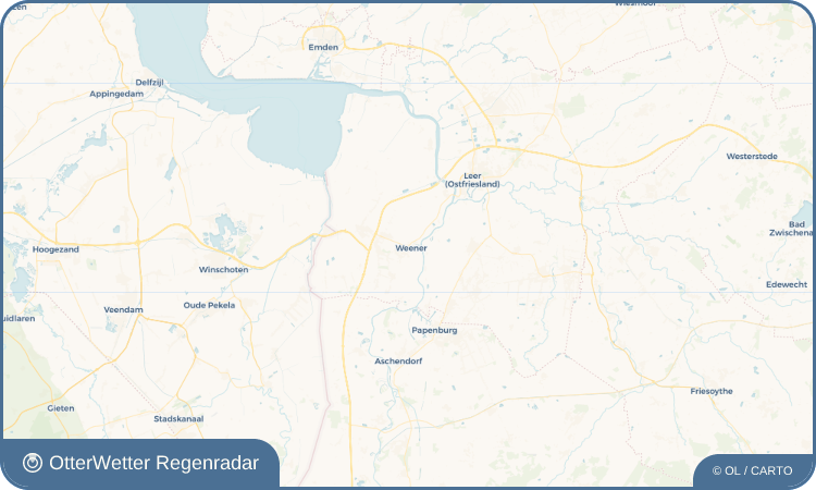 Wetter-Widget-Vorschau mit Vorhersagedaten für Weener