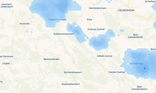Regenradar Vorschaubild - Aktuelle Niederschläge in Weenzen und Umgebung