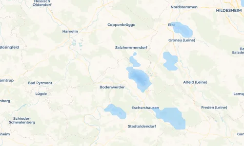 Regenradar Vorschaubild - Aktuelle Niederschläge in Wegensen und Umgebung
