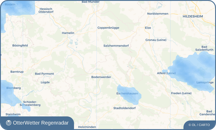 OtterWetter Regenradar-Widget Wegensen