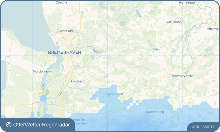 OtterWetter Regenradar-Widget Wehdel