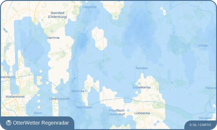 Wetter-Widget-Vorschau mit Vorhersagedaten für Wehdem