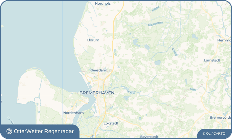 OtterWetter Regenradar-Widget Wehden
