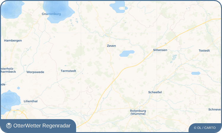 OtterWetter Regenradar-Widget Wehldorf