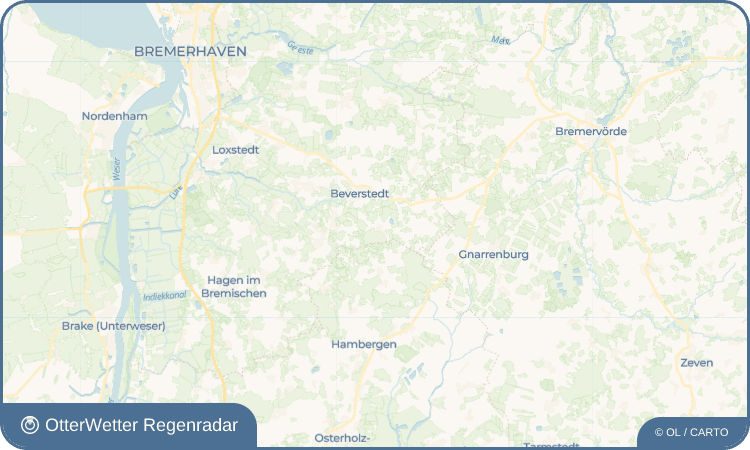 OtterWetter Regenradar-Widget Wellen