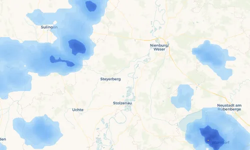 Regenradar Vorschaubild - Aktuelle Niederschläge in Wellie und Umgebung
