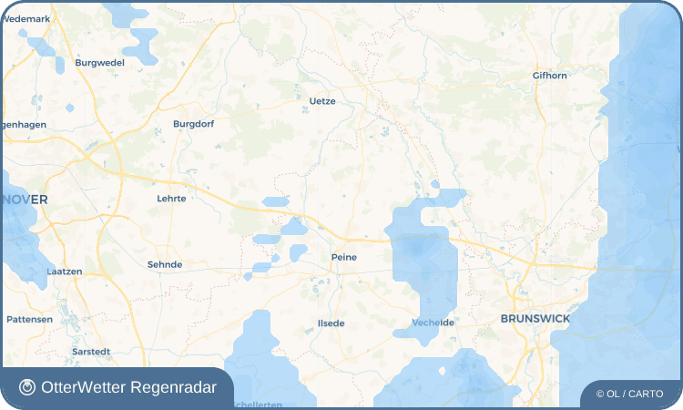 OtterWetter Regenradar-Widget Wendesse