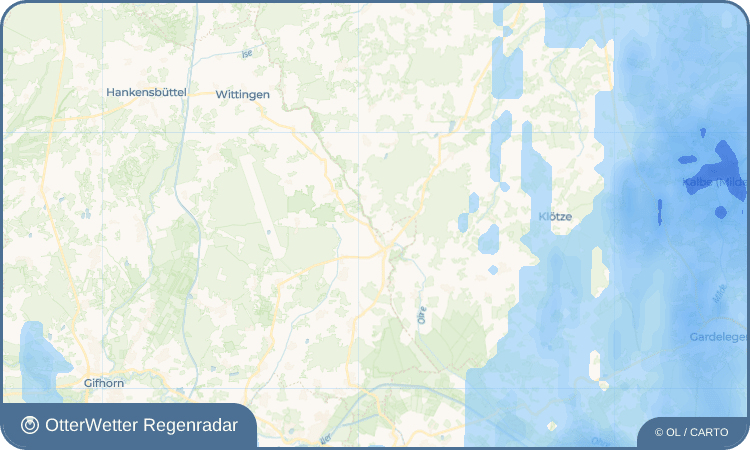 OtterWetter Regenradar-Widget Wendischbrome