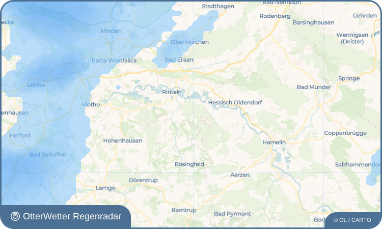 OtterWetter Regenradar-Widget Wennenkamp