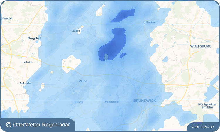 OtterWetter Regenradar-Widget Wense