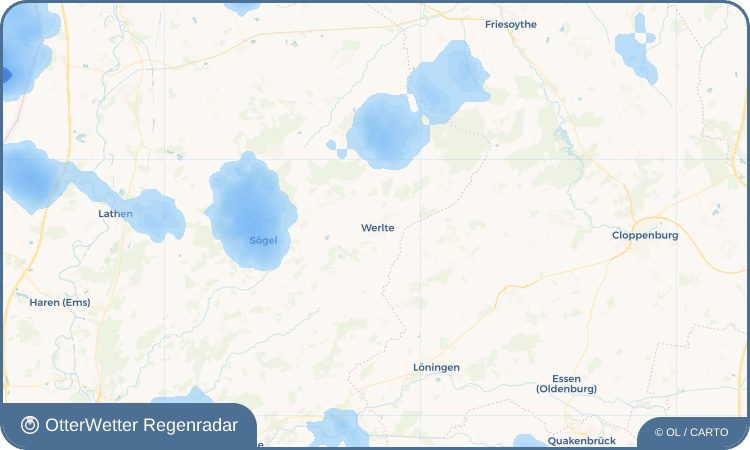 OtterWetter Regenradar-Widget Werlte