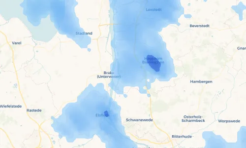 Regenradar Vorschaubild - Aktuelle Niederschläge in Wersabe und Umgebung