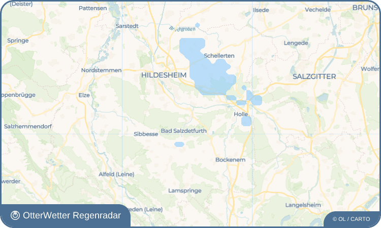OtterWetter Regenradar-Widget Wesseln
