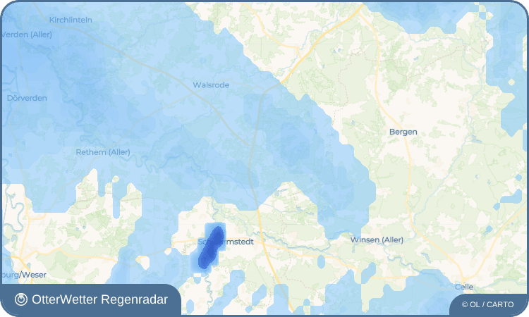 OtterWetter Regenradar-Widget Westenholz