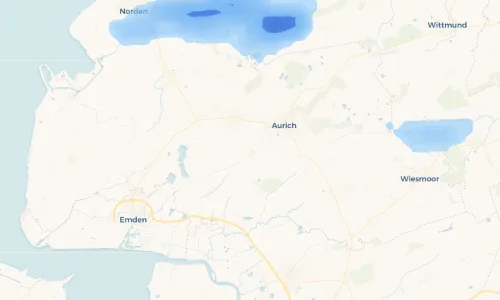 Regenradar Vorschaubild - Aktuelle Niederschläge in Westerende-Kirchloog und Umgebung