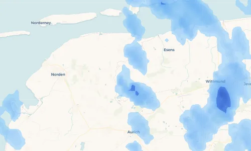 Regenradar Vorschaubild - Aktuelle Niederschläge in Westerholt und Umgebung
