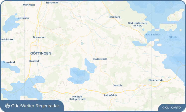 OtterWetter Regenradar-Widget Westerode