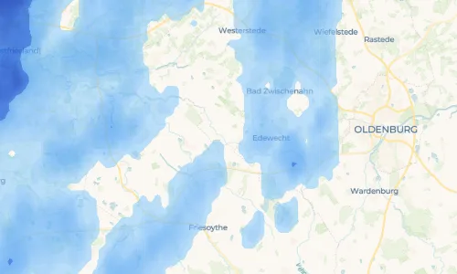 Regenradar-Vorschau: aktuelle Niederschläge in Westerscheps und Umgebung