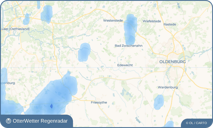 OtterWetter Regenradar-Widget Westerscheps