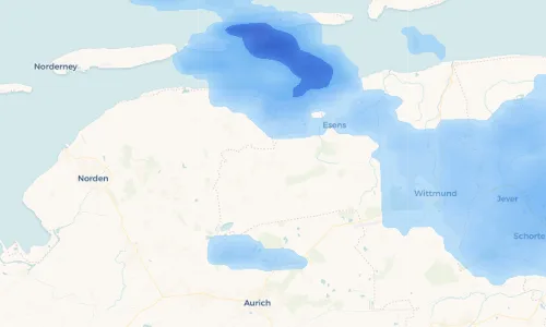 Regenradar Vorschaubild - Aktuelle Niederschläge in Westochtersum und Umgebung