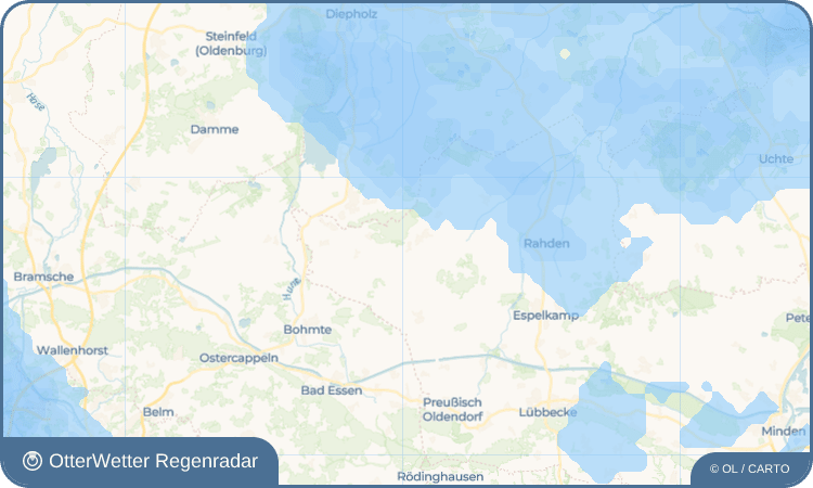 OtterWetter Regenradar-Widget Westrup