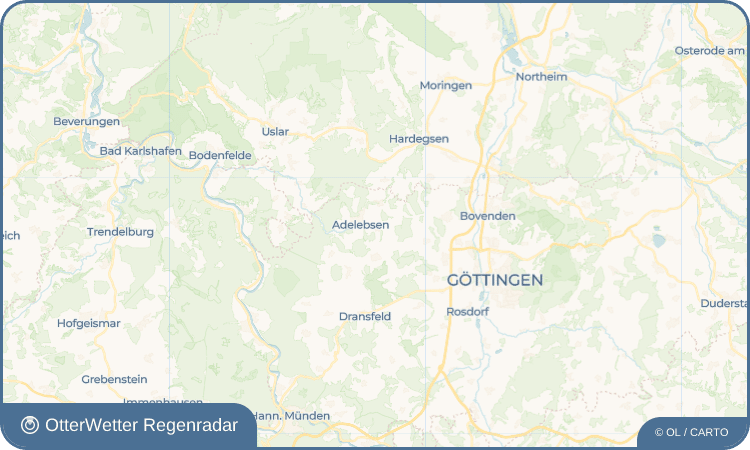 OtterWetter Regenradar-Widget Wibbecke