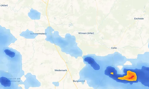 Regenradar Vorschaubild - Aktuelle Niederschläge in Wieckenberg und Umgebung