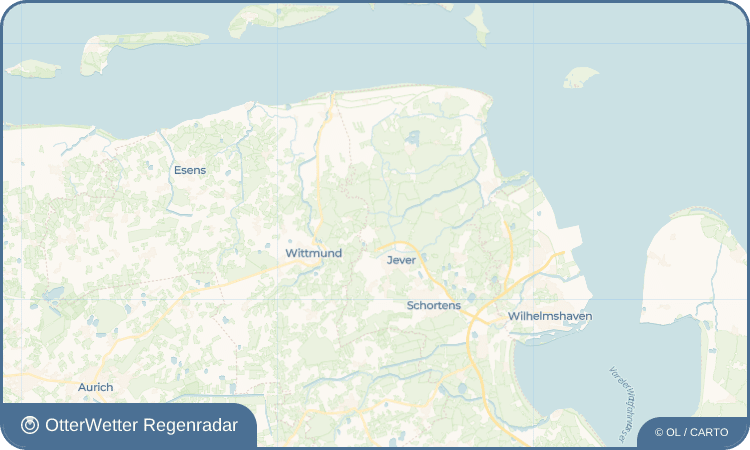 OtterWetter Regenradar-Widget Wiefels