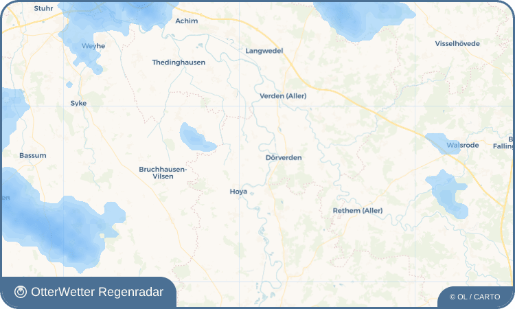 OtterWetter Regenradar-Widget Wienbergen