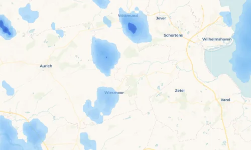 Regenradar Vorschaubild - Aktuelle Niederschläge in Wiesede und Umgebung