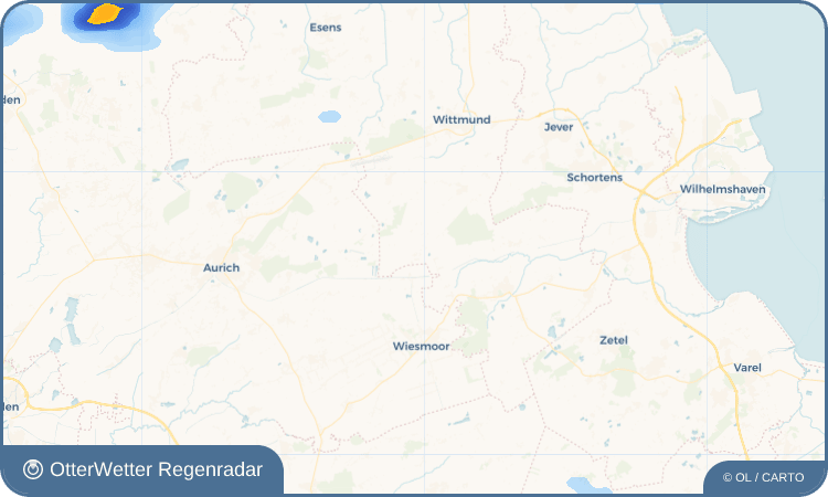 OtterWetter Regenradar-Widget Wiesedermeer