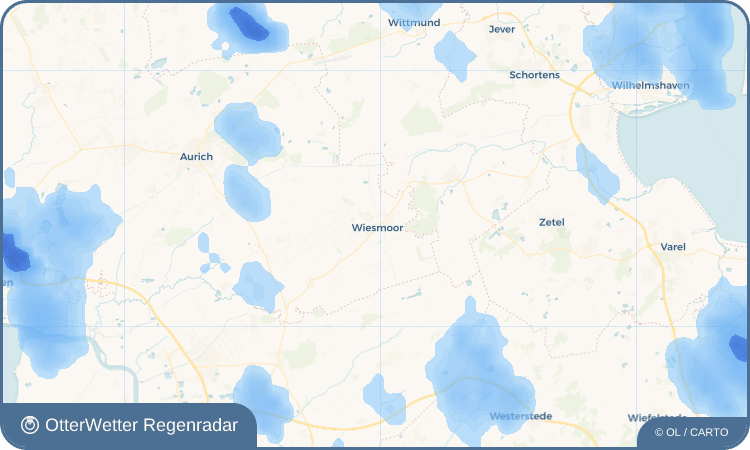 Wetter-Widget-Vorschau mit Vorhersagedaten für Wiesmoor