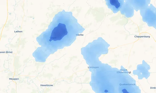 Regenradar Vorschaubild - Aktuelle Niederschläge in Wieste und Umgebung