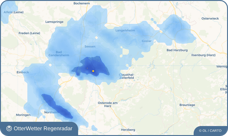 Widget-Vorschau für Wildemann Wetter-Widget-Vorschau mit Vorhersagedaten für Wildemann