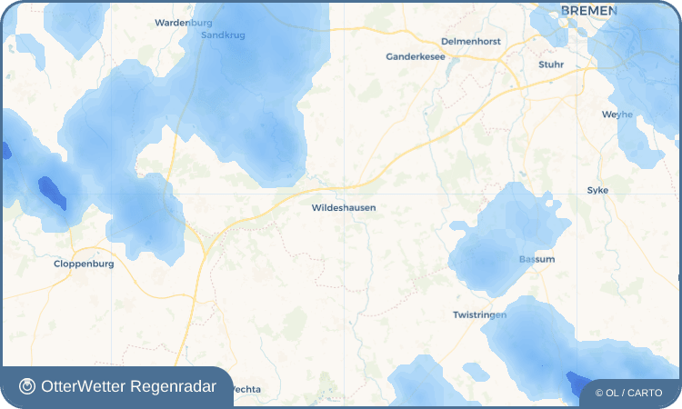OtterWetter Regenradar-Widget Wildeshausen