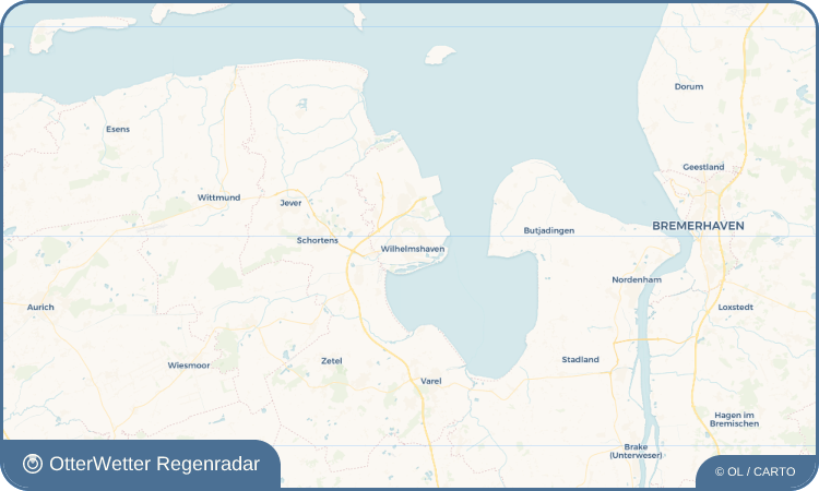 Widget-Vorschau für Wilhelmshaven Wetter-Widget-Vorschau mit Vorhersagedaten für Wilhelmshaven