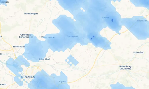 Regenradar Vorschaubild - Aktuelle Niederschläge in Wilstedt und Umgebung