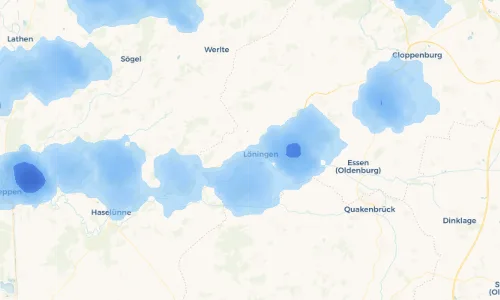 Regenradar Vorschaubild - Aktuelle Niederschläge in Windhorst III und Umgebung
