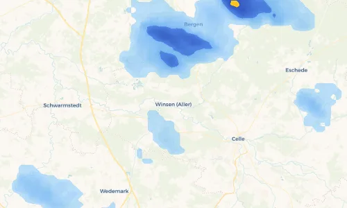 Regenradar Vorschaubild - Aktuelle Niederschläge in Winsen (Aller) und Umgebung