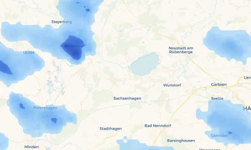 Regenradar Vorschaubild - Aktuelle Niederschläge in Winzlar und Umgebung
